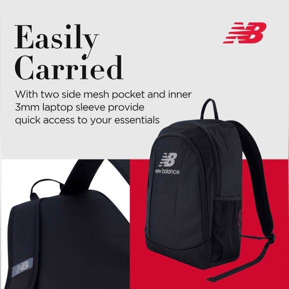 New Balance Laptop Backpack, Commuter Travel NWT
Bag for Men and Women, Blk 19” - Picture 3 of 8